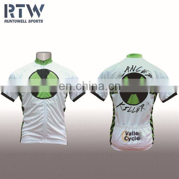 Mens full sublimation custom dri fit cycling jersey