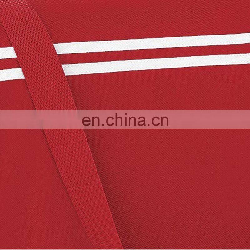 Classic Red Polyester Adjustable Outdoor Messenger Bag