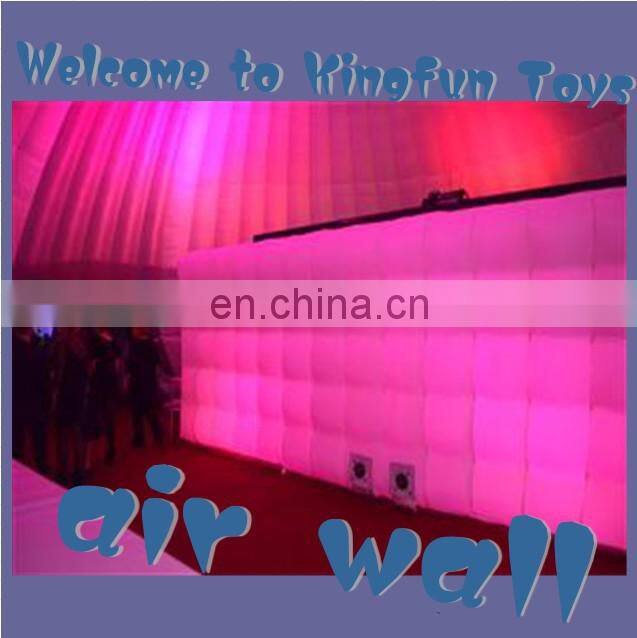 Lighting partition wall/display inflatable screen wall