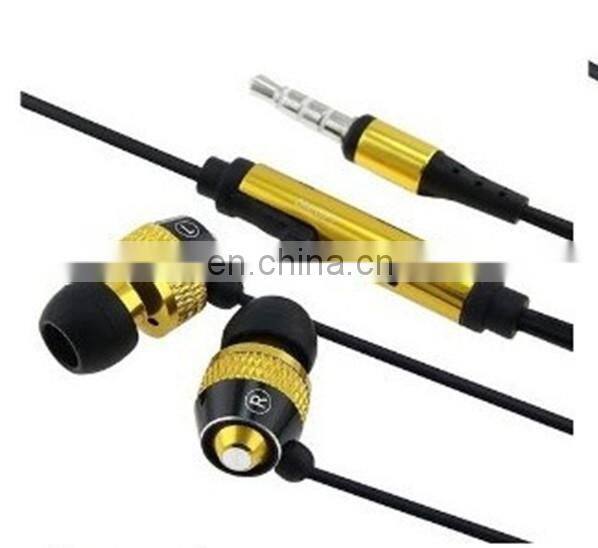 D9 High Quality Super Bass Metal Earphone With Micophone For Iphone