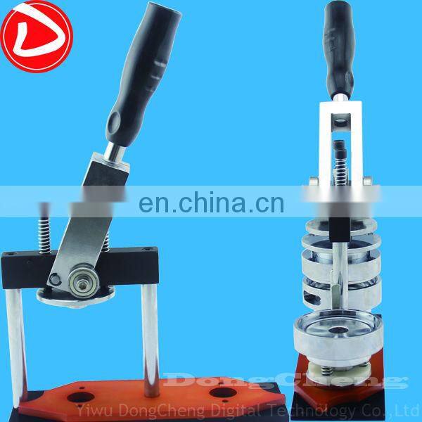 (44mm (1.3/4")pin button badge machine+ Circle Cutter +500pcs pin button badge machine maker
