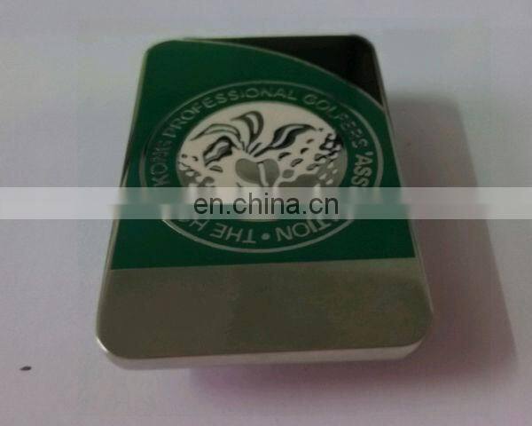 silver stainless steel slim money clip