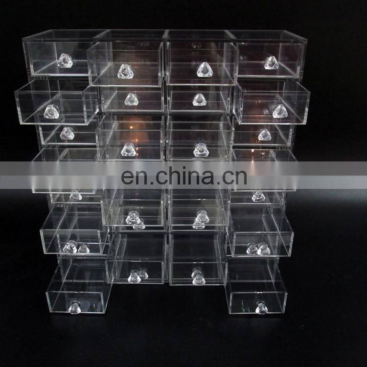 Custom plexiglass acrylic plastic high quality makeup organizer cosmetics receive ark
