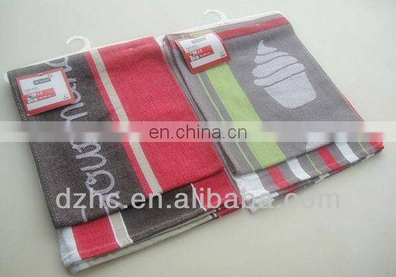 yarn dyed striped & checked kitchen towels,5 sets