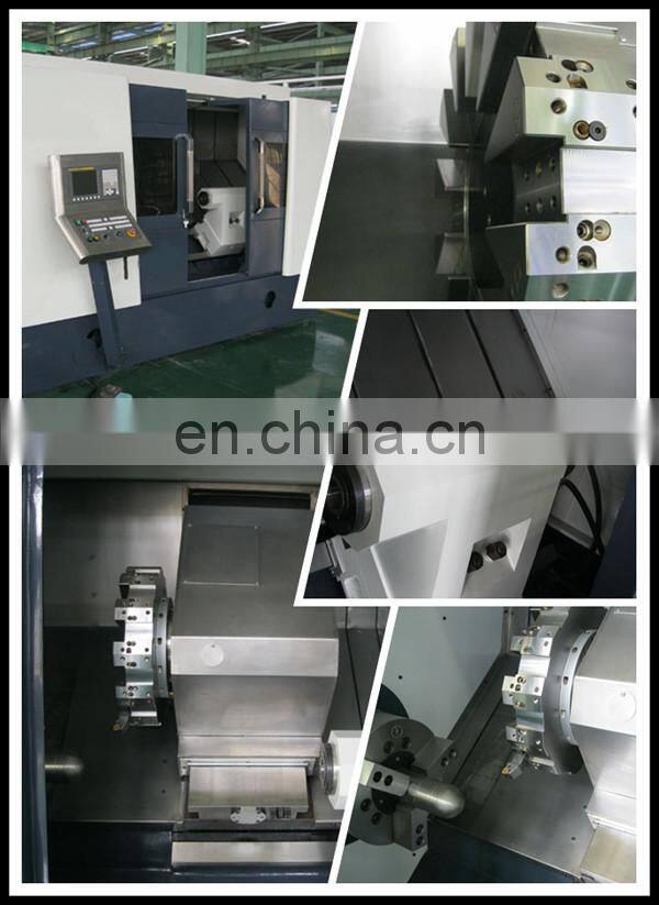 High speed small slant bed metal cnc lathe cnc turning center TCK7536D