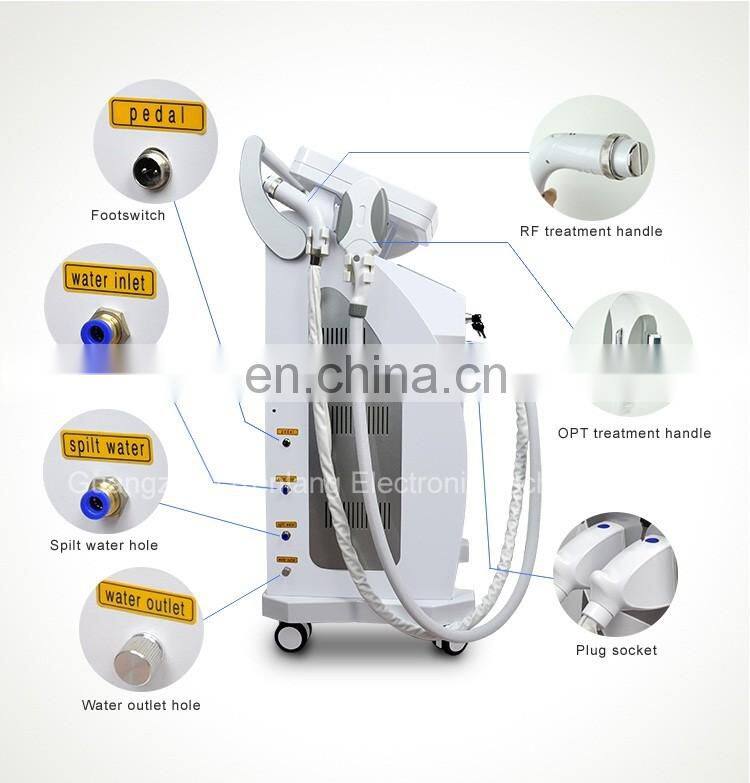 4 in 1 shr e light ipl opt rf & nd yag laser & hair removal multifunctional beauty machine with best quality on alibaba