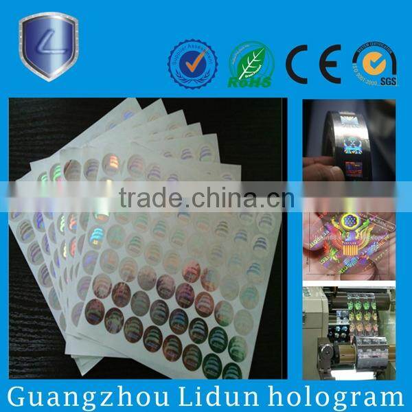 Custom design label sticker, hologram sticker