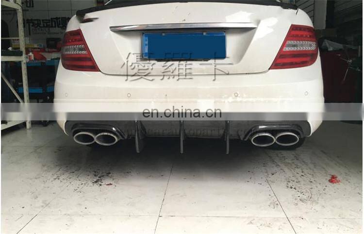 C CLASS W204 C63 stainless steel muffler metal coating round muffler exhaust pipe for C180 C200 C300 C63 muffler tip