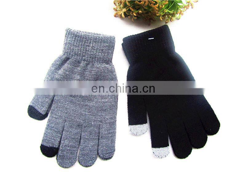 Cute Touch Screen Winter Gloves Custom Logo Smartphone Touch Gloves Knitted Jacquard Touchscreen Gloves For Texting Running