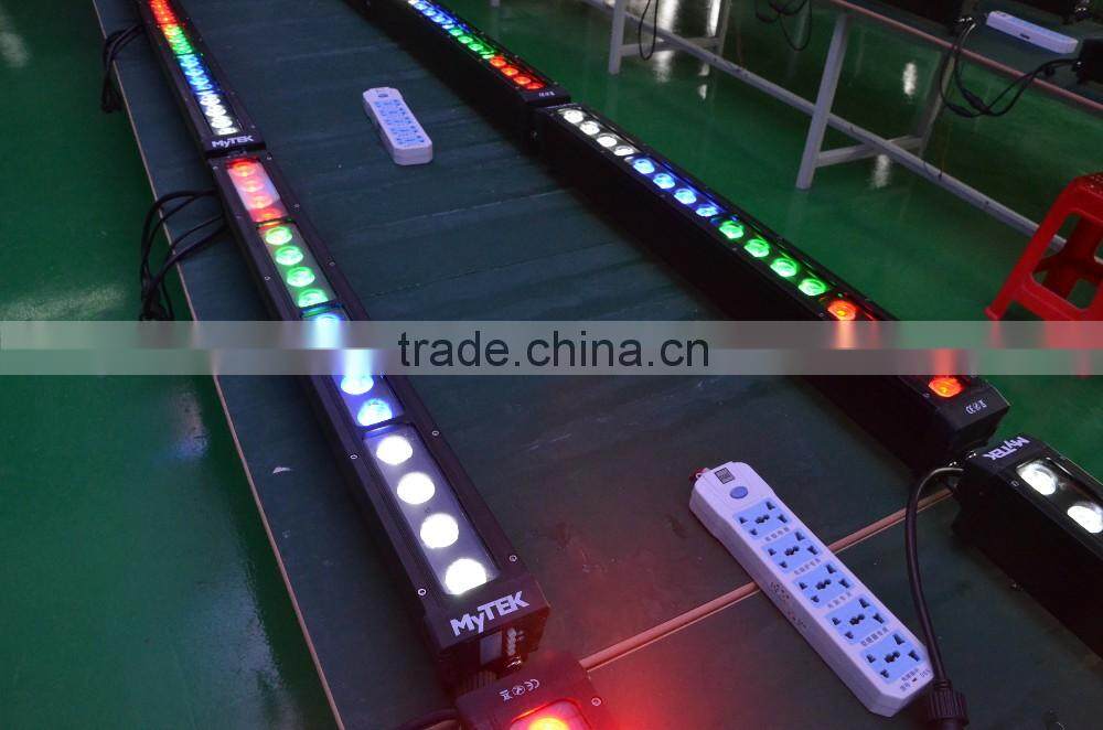 Outdoor led light bar 16pcs*10w RGBW ip65 led wall washer
