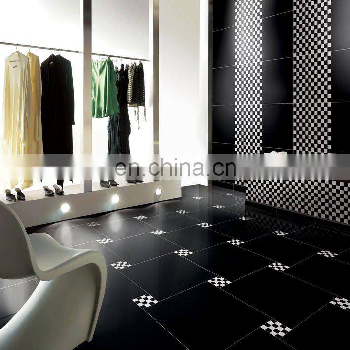 Full Polished Floor Tiles Mable Absolute Black Marble Tiles Price