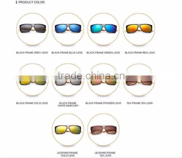 OEM custom private label fashion bamboo wood sunglasses 2016