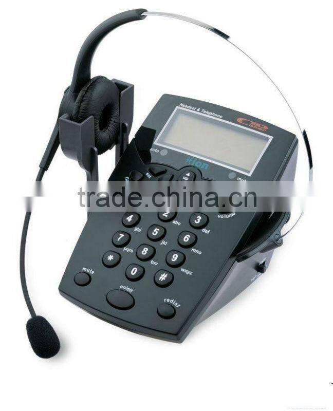 quality telephone with dial pad and headset