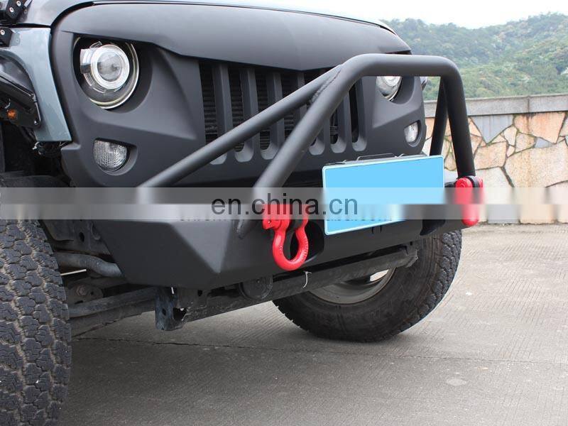 Stainless Steel Front bumper with U bar for Jeep Wrangler JK 2007+ offroad accessories