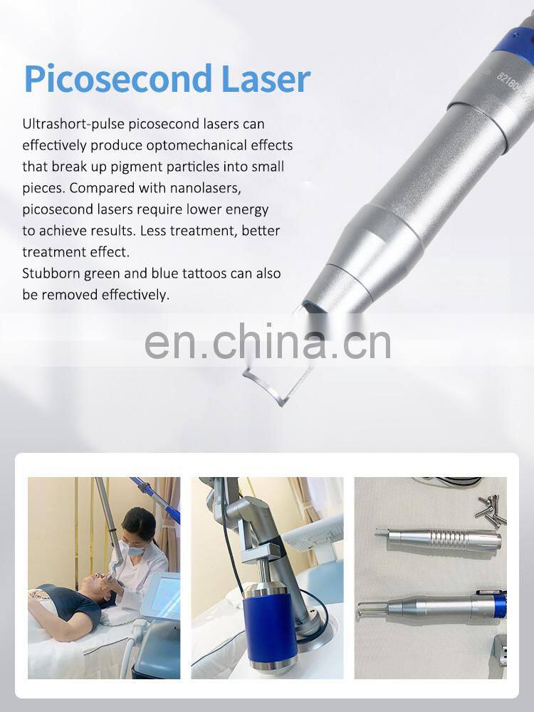 Vertical 808 diode laser therapy picosecond tattoo pigment removal hair removal machine