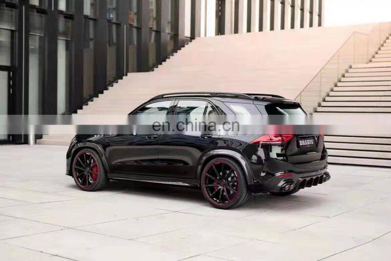 Runde BRA-BUS 800 Style Carbon Fiber For Mercedes-Benz GLS 63 W167 Body Kit Front Lip Rear Lip Wheel Eyebrow Exhaust Wind Knife