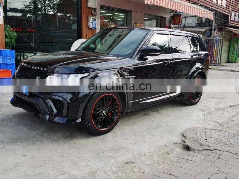 Runde ASPEC Style CF& FRP Wide Body Kit Front Bumper Rear Bumper Side Skirt Fender For Land Rover RANGE ROVE SPORT 2014-2018