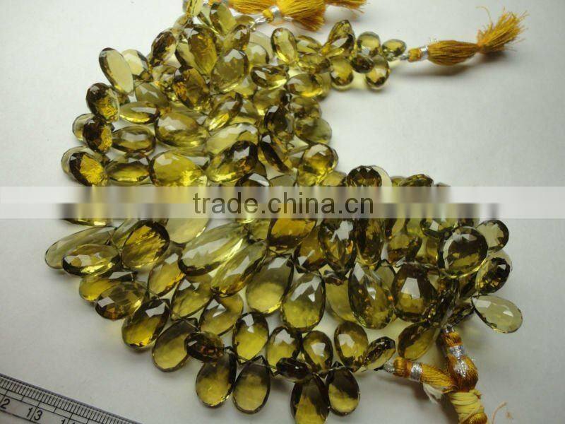 Ametrine Briolette Beads drops Strand