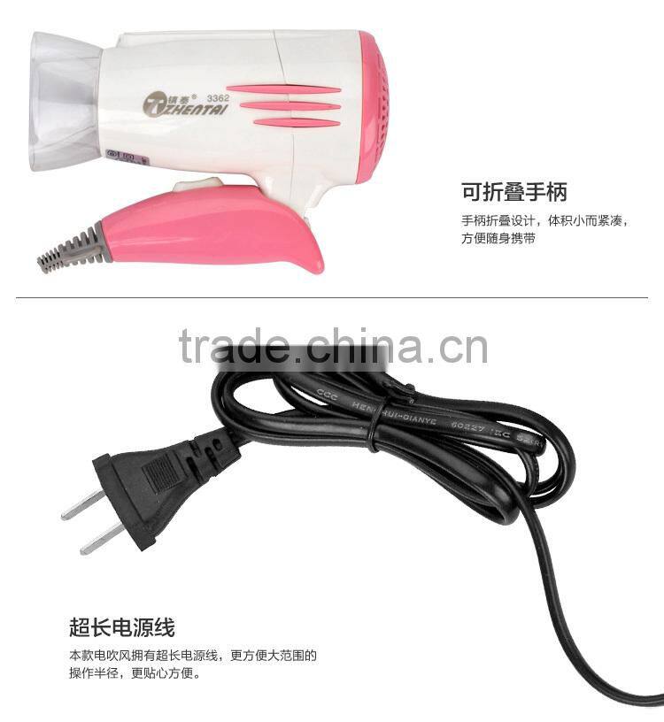 Low price Hair drier ,Alibaba China supplier ,Portable Travel Hair Dryer Folding Hand Dryer