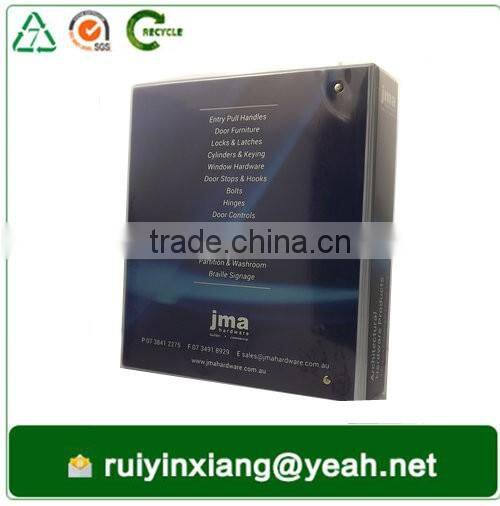 wholesale a4 size 3 ring binder pvc file folder