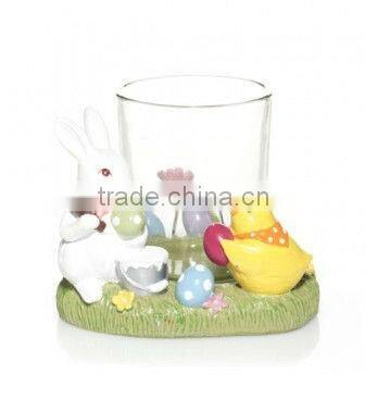 Wildflower Crackle Votive Holder