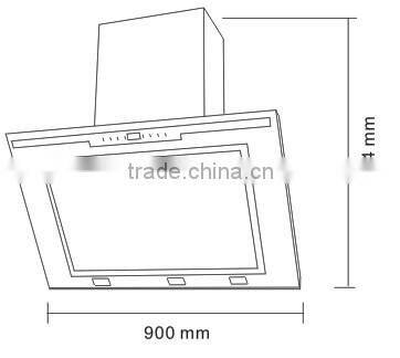 china domestic stainless steel cooker hood