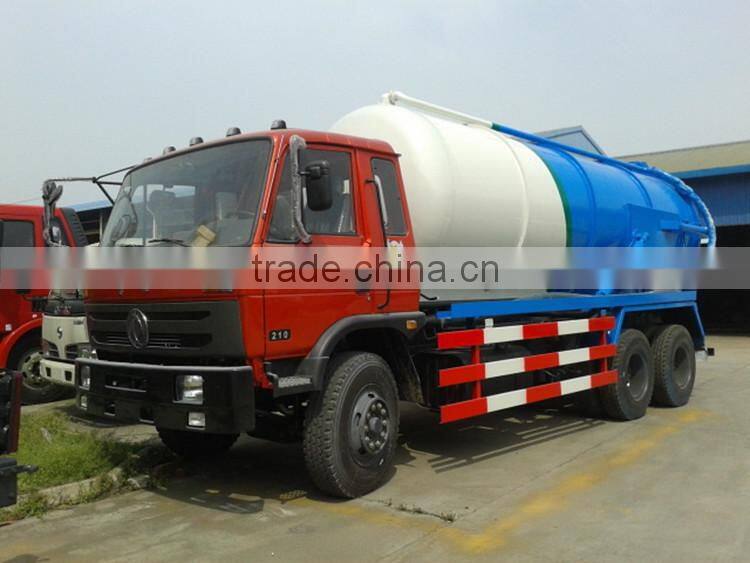 6x4 big capacity sewage pump truck, dongfeng sewage sucking truck