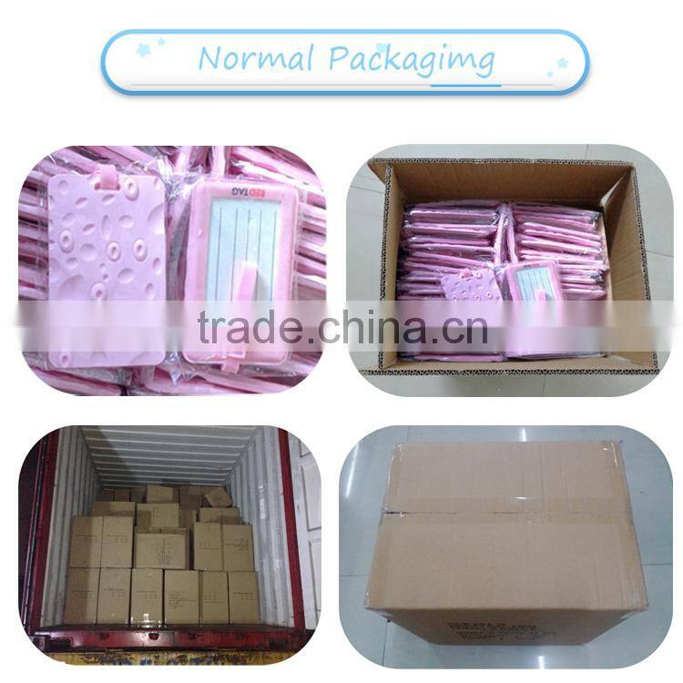 pvc luggage tag with halloween painted for suitcase