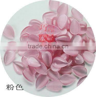 6mm*8mm Water drop shape Cat's Eye Stone mixed color wholesale