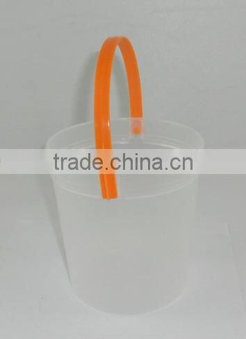 1L food-grade transparent and clear plastic bucket with lids