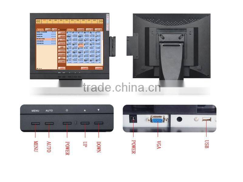 DTK-1578RX Factory Supply 15 Inch Touch Screen MSR OEM LED Monitor