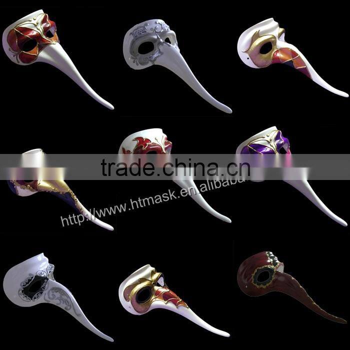 Beautiful party mask venice mask with stick face mask halloween mask