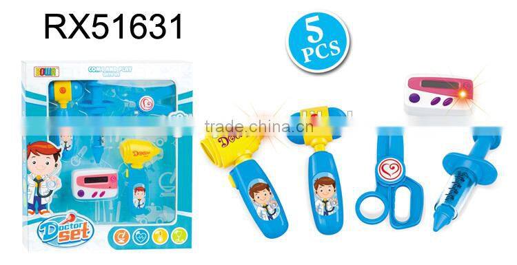 Plastic pretend play toys family doctor toys set for kids