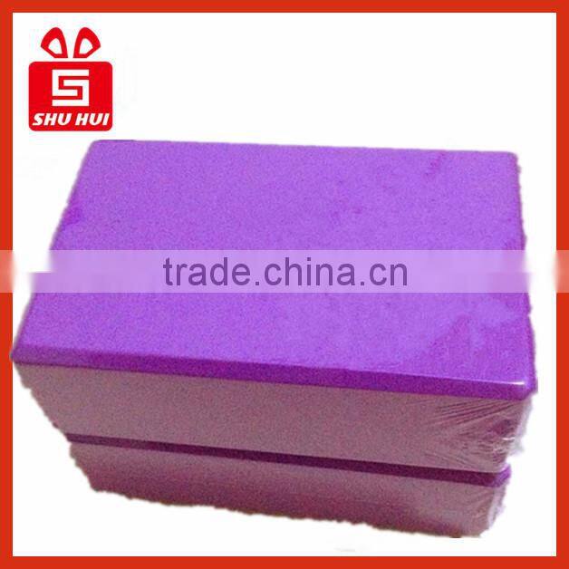 lightweight EVA yoga foam brick/recycled eva foam yoga block /natural fitness block