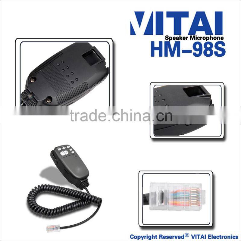 VITAI HM-98S Walkie Talkie Speaker Microphone for IC-E208, IC-208H, IC-2100H, IC-2200H, IC-2720H, IC-2725E, IC-V8000 etc