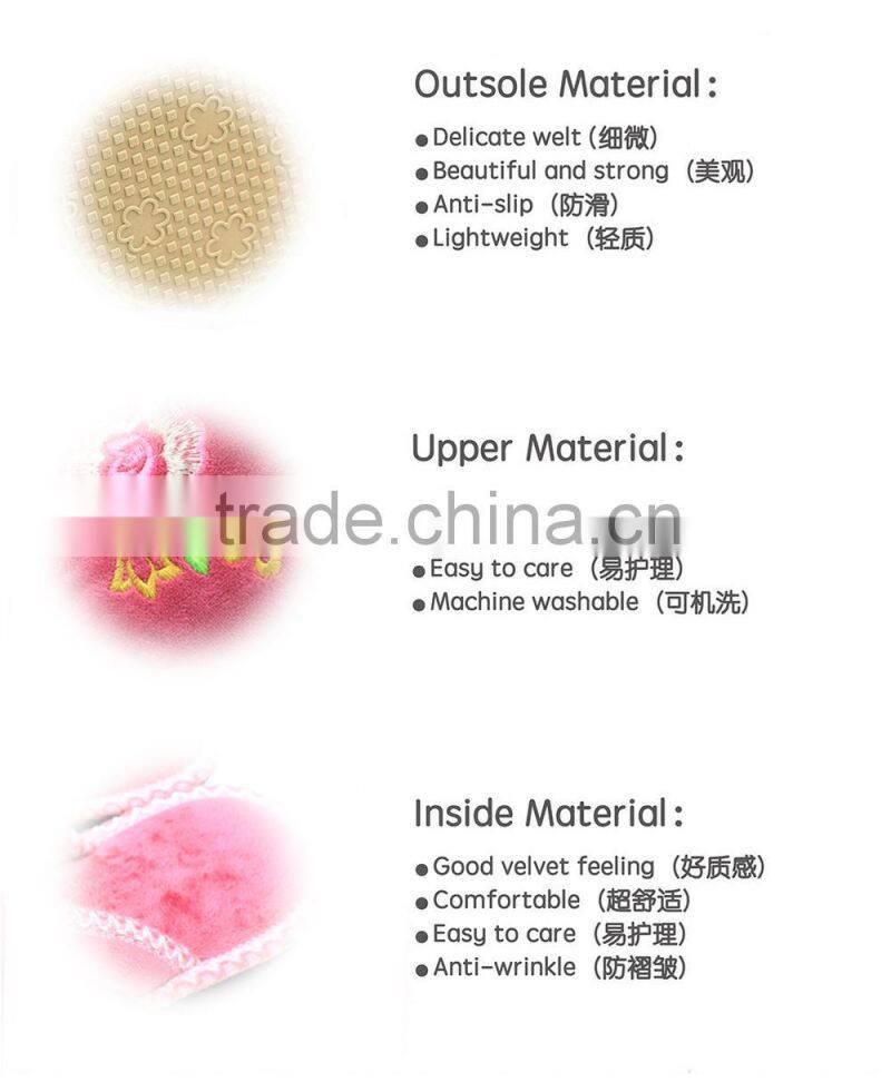 ladies new designs oem warm slipper, winter home slipper, oem indoor slippers