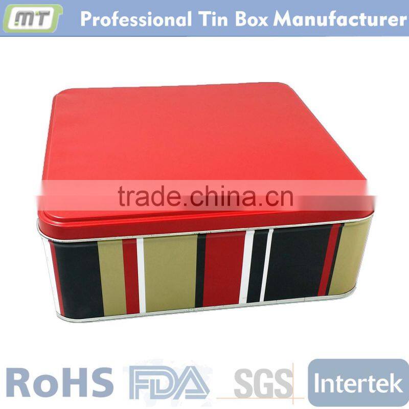 square flat bulk cookie tins