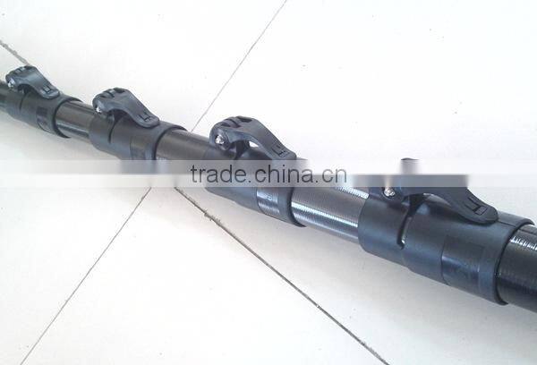 Excellent corrosion caebon fiber telescopic pole with 3K surface finish