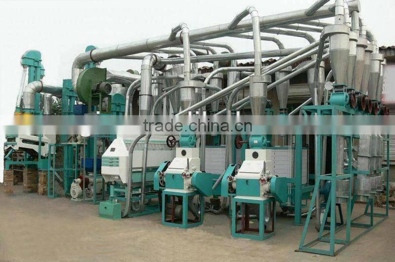 100 Ton/24hr maize milling plant