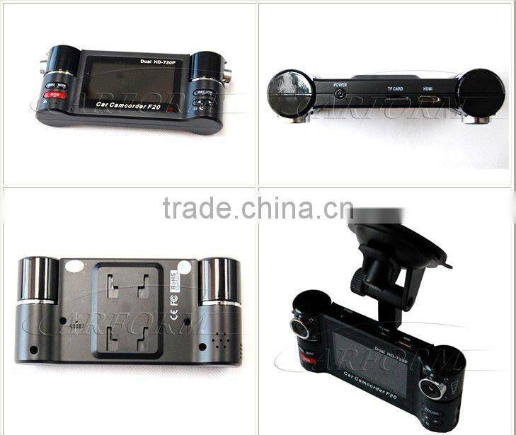 hd car dvr driver recorder 1280*1440 with 2.7" inch lcd screen