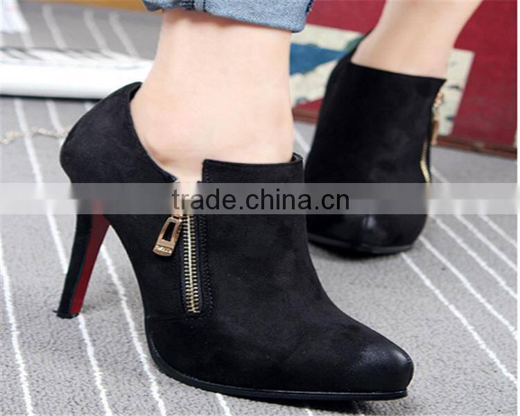 ladies winter boots bangkok boots Hot selling leather upper rubber bottom boots
