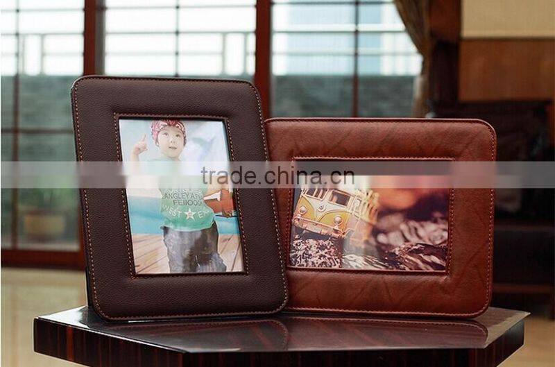 High Quality New Fantastic Beautiful Design Leather Promotion Picture Frame