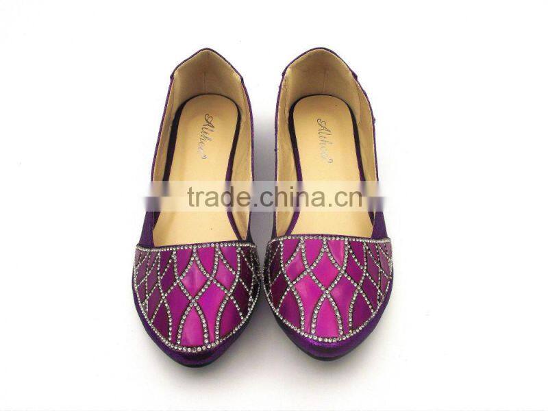 2016 latest Shining Diamond women flat shoes in stock
