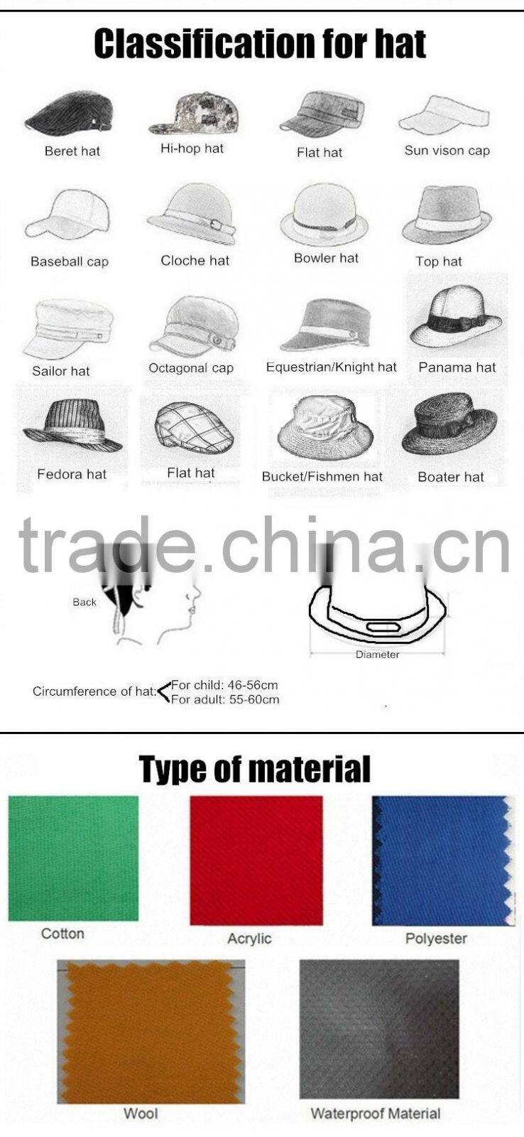 BUKH002D Fashion blue fisherman caps New wide brim bucket hat Camping hiking hat