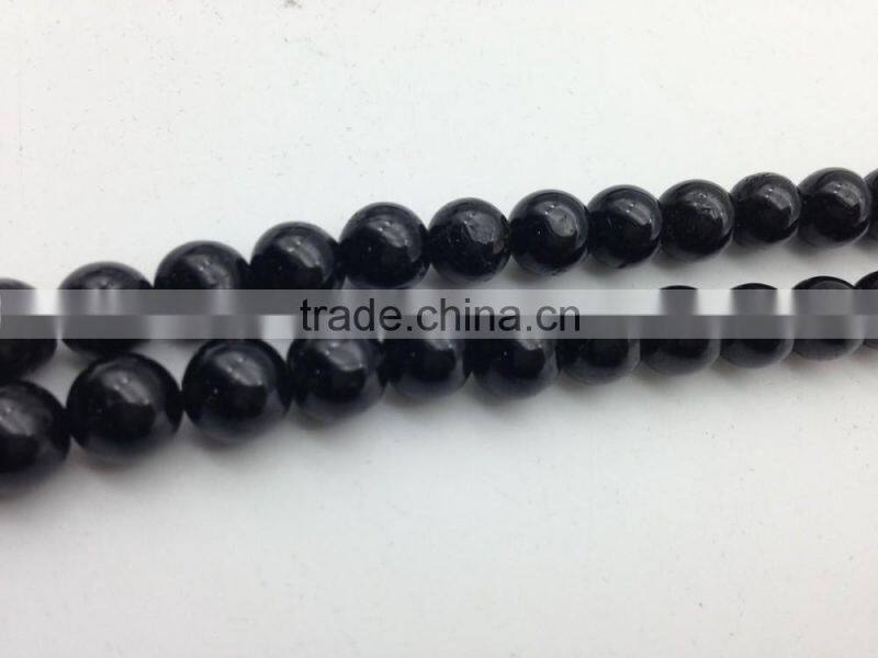 Wholesale Natural Black Tourmaline round beads 4-10 mm gemstone loose beads