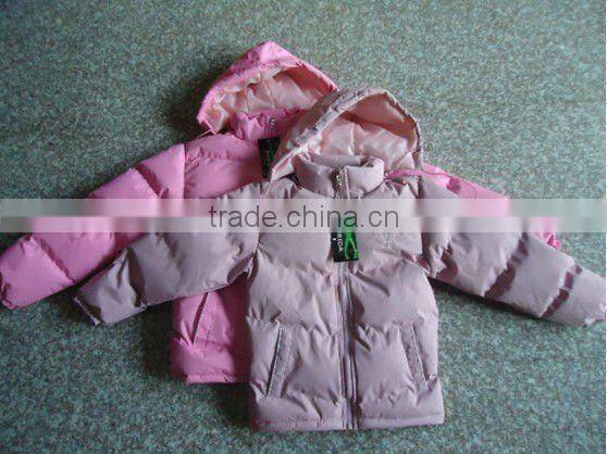2013 News Girls padding winter jackets with PVC coating