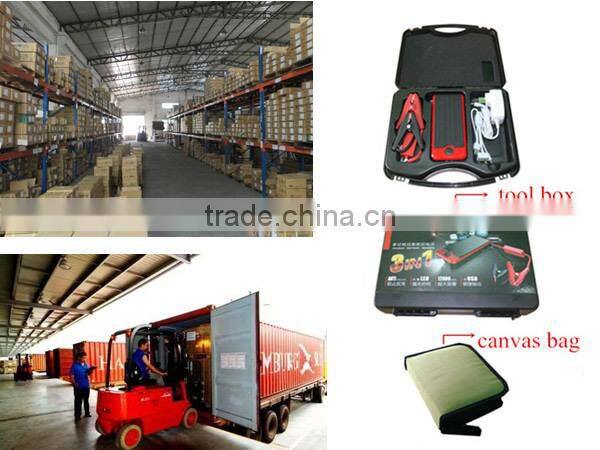 2015 new design high quality multi-function 12v 12000mAH car jump starter Model T6