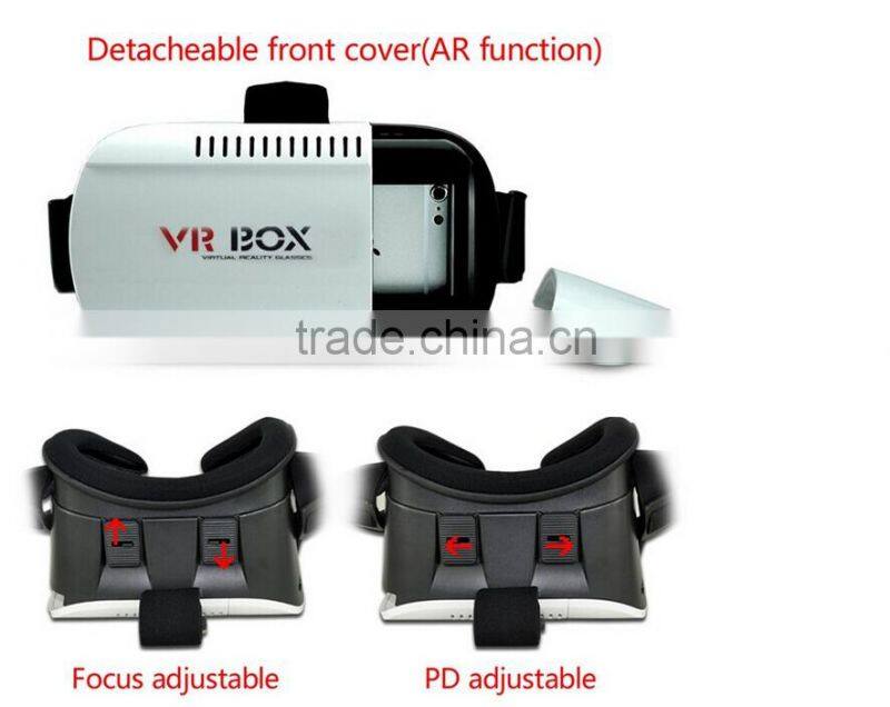 3D Virtual3D VR Reality VR Video Glasses Head Mount For Smartphone + Remote Gamepad