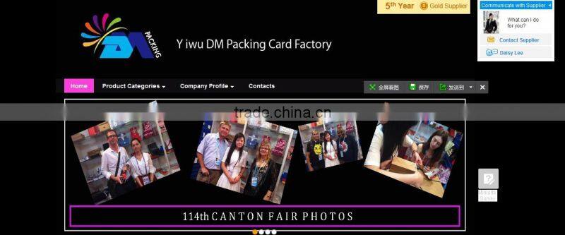 Fashion Necklace Card Design in display racks