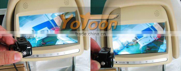 Car rearview camera with guard line function and CMD effect